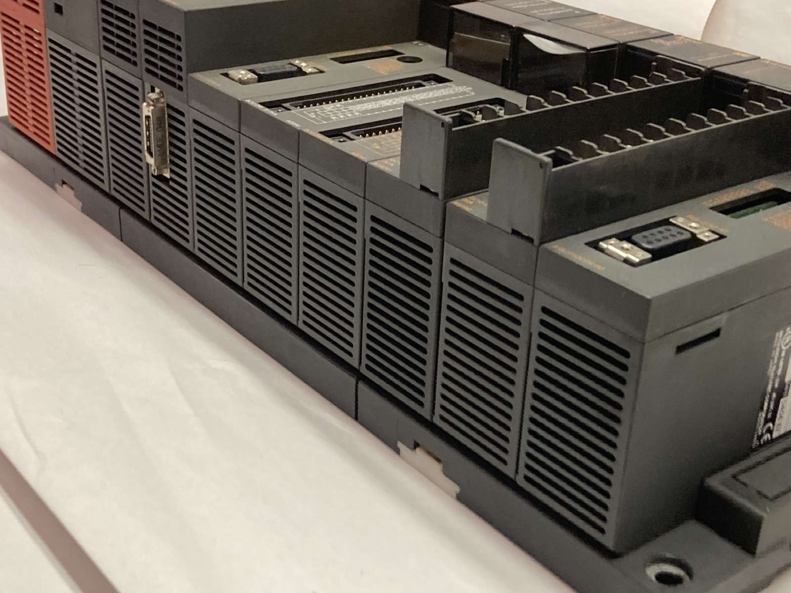 Used Mitsubishi,A1S61PN,PLC Rack w/ A2USHCPU-S1 A1SX41 A1SY41 A1SD61 A1SD75M2
