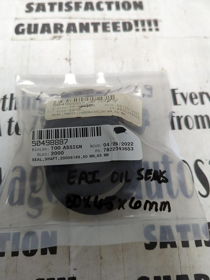 EAI,50X65X6MM,OIL SHAFT SEAL LOT OF 4 NOS