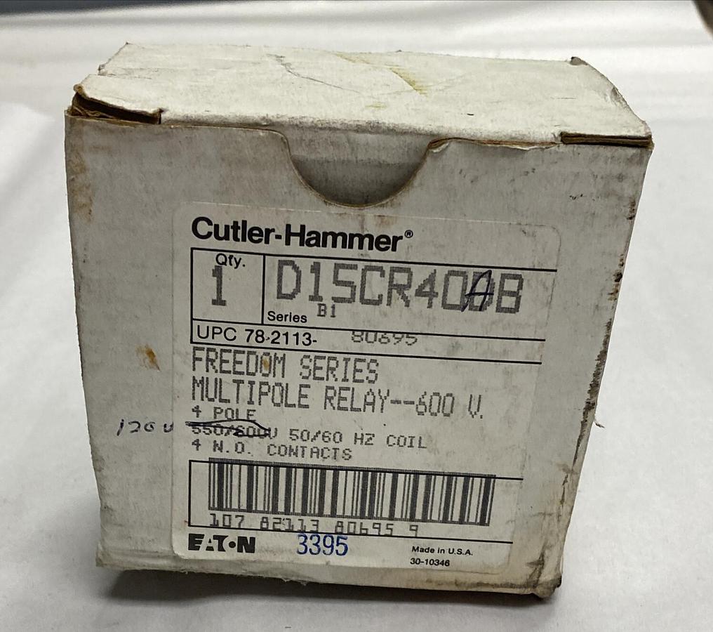 EATON CORPORATION,D15CR40DB,FREEDOM SERIES RELAY NEW IN BOX