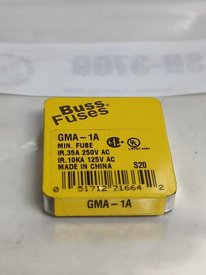 COOPER BUSSMANN,GMA1A,FUSE PACK OF 5 PCS NOS