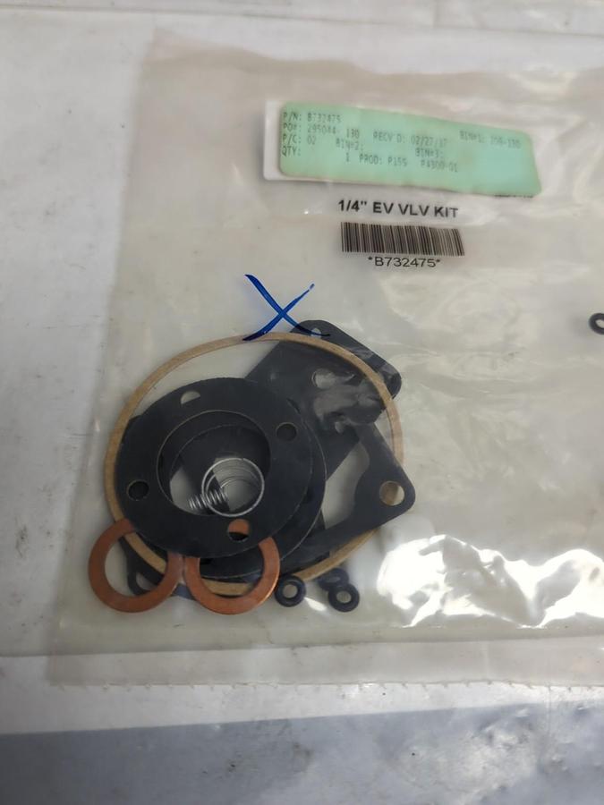 PARKER BELLOWS,B732475,1/4 INCH EV VALVE REPAIR KIT NOS