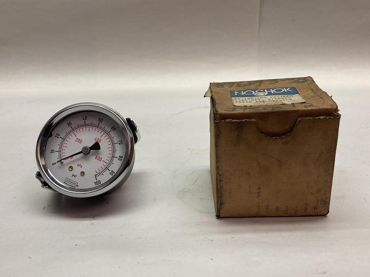 No Shok,25.120.100 PSI/KPA,Press Fit Orifice 1/4 Inch NPT