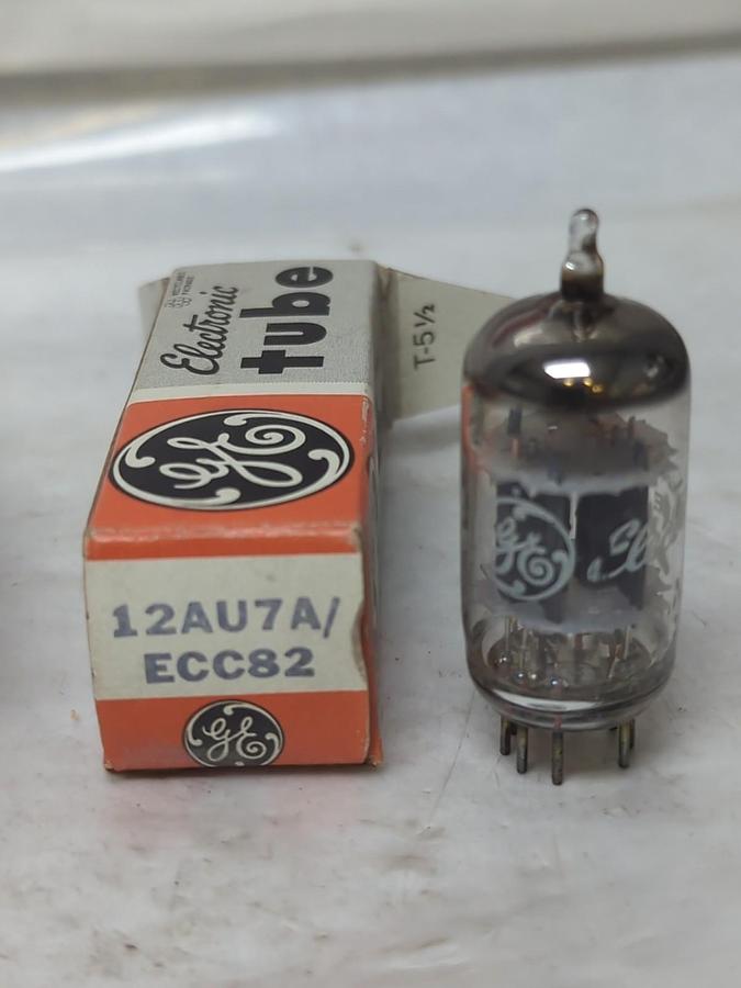 GE,12AU7A/ECC82,VACUUM TUBE LOT OF 3 NOS