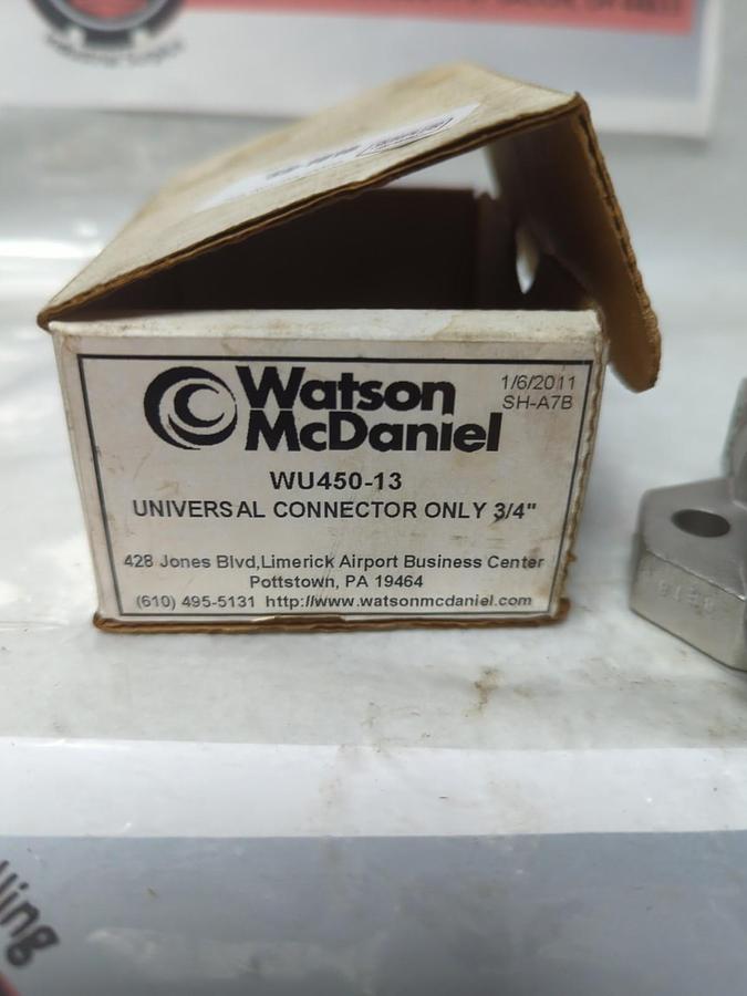 WATSON MCDANIEL,WU450-13,UNIVERSAL CONNECTOR ONLY 3/4 INCH NOS