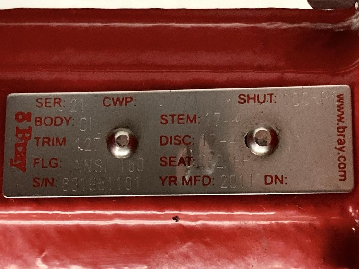 Used Bray,Series 20 0L01A,Butterfly Valve Body C1