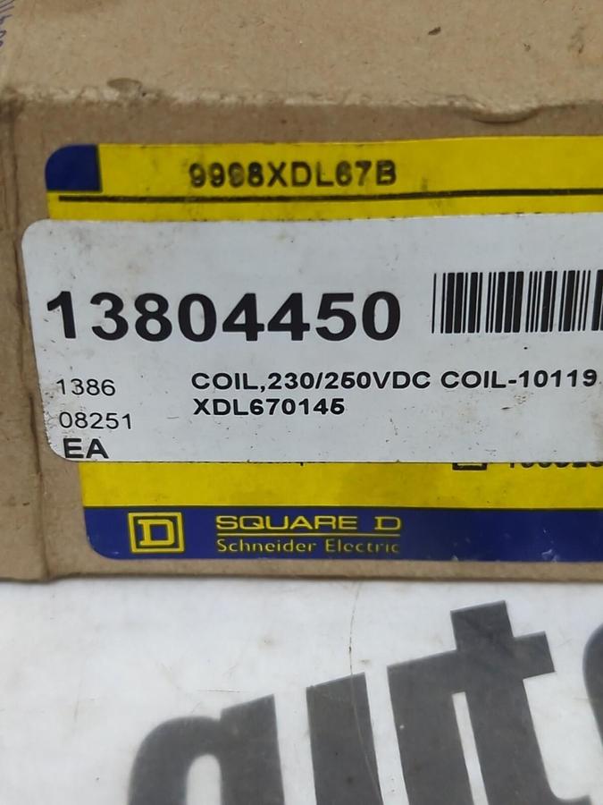 SQUARE D,9998XDL6713,SERIES A COIL 230/250V NOS