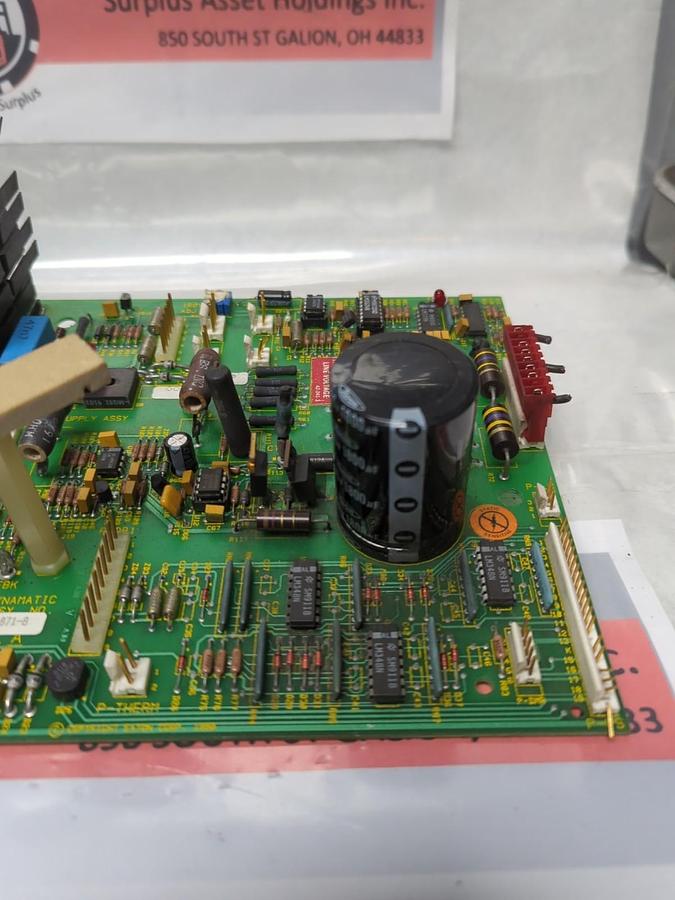 Used DYNAMATIC,15-871-8,CIRCUIT BOARD REV A PRE-OWNED
