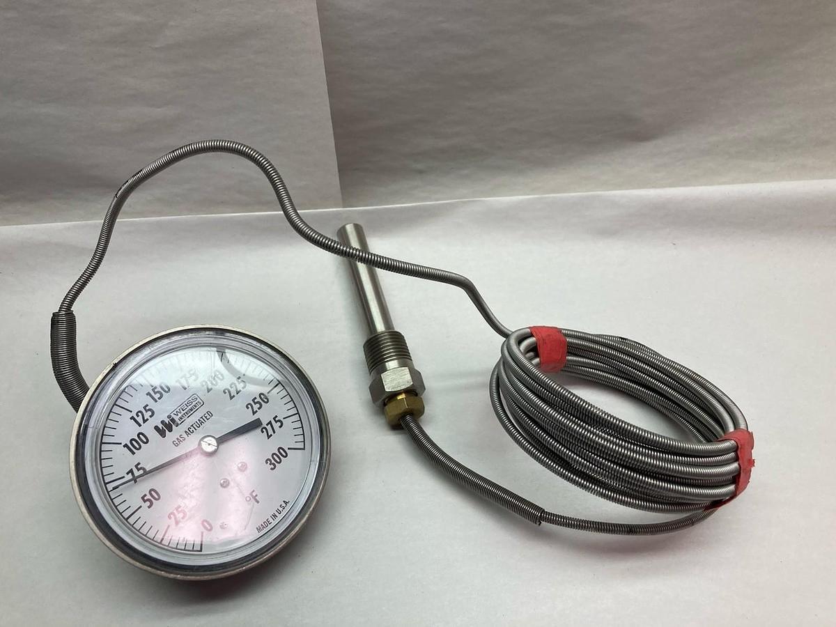 Weiss,0-300,Degrees F Temperature Gauge with Thermocouple and Hardware