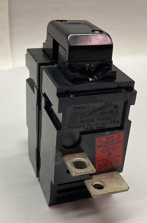Used ITE Bulldog,W275,2-Pole Circuit Breaker 75A