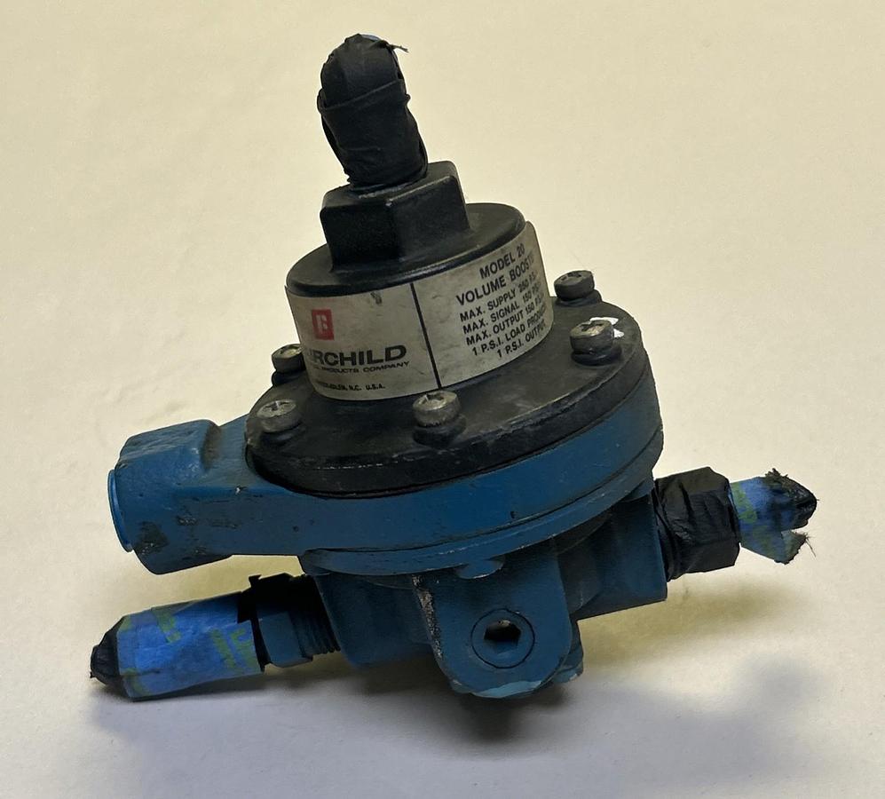 Used FAIRCHILD,MODEL 20,VOLUME BOOSTER 250 PSIG MAX SUPPLY