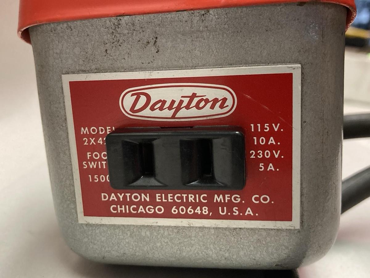 Used Dayton,Model 2X422,Foot Switch
