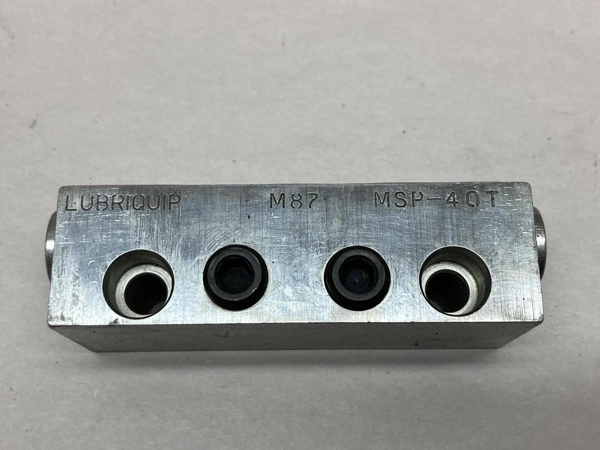 Used Graco Lubriquip,MSP-40T,Modular Divider Valve Block