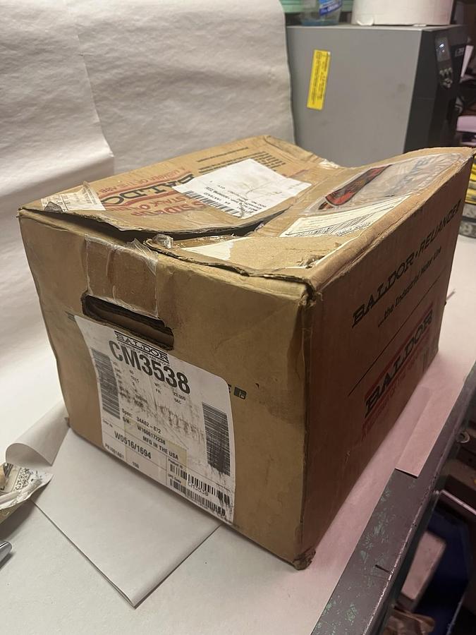 BALDOR,CM3538,C-FACE MOTOR 1/2HP 3PH 1725RPM 56C