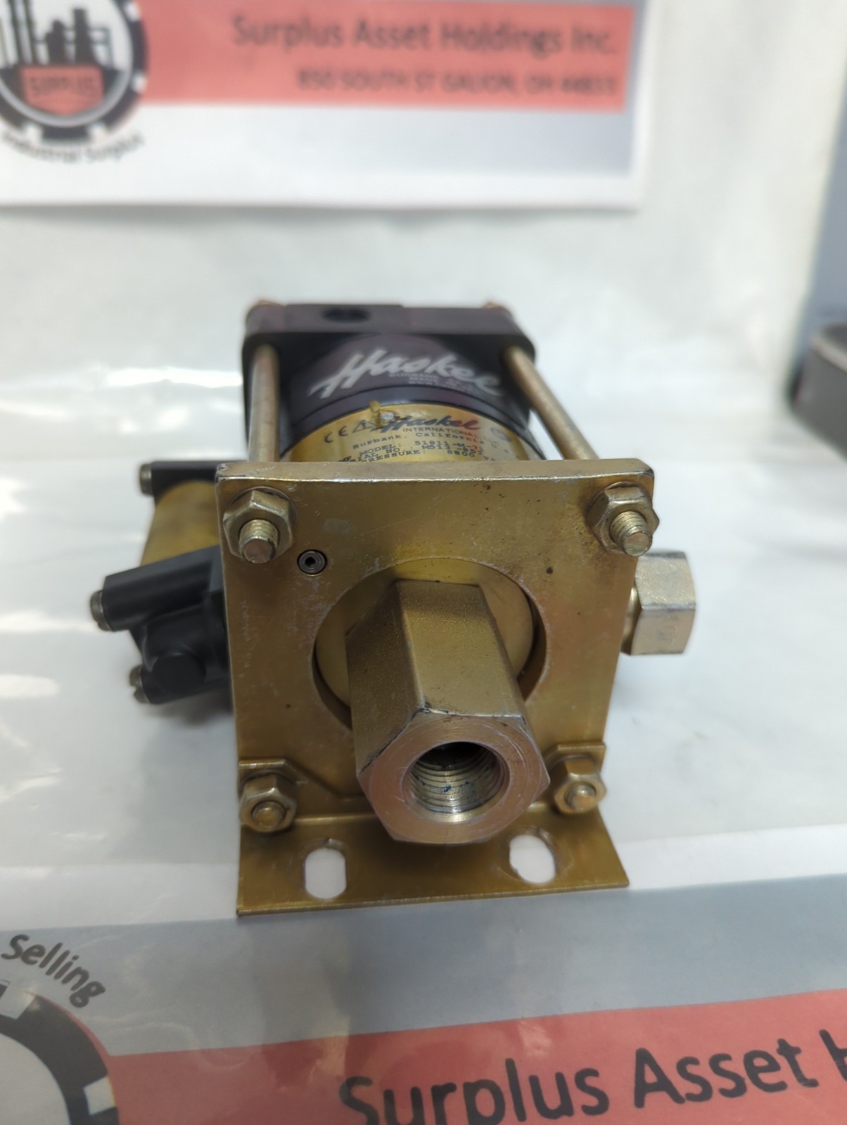 Used HASKEL,51811-M-71,PUMP 8800 PSI PRE-OWNED