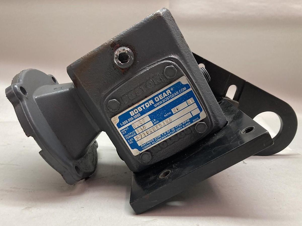 Used Boston Gear,F71020KB4G,Worm Gear Reducer
