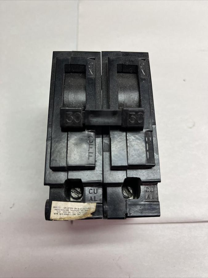 Used General Switch,TYPE GA,Circuit Breaker 30A 2 Pole 240/120v
