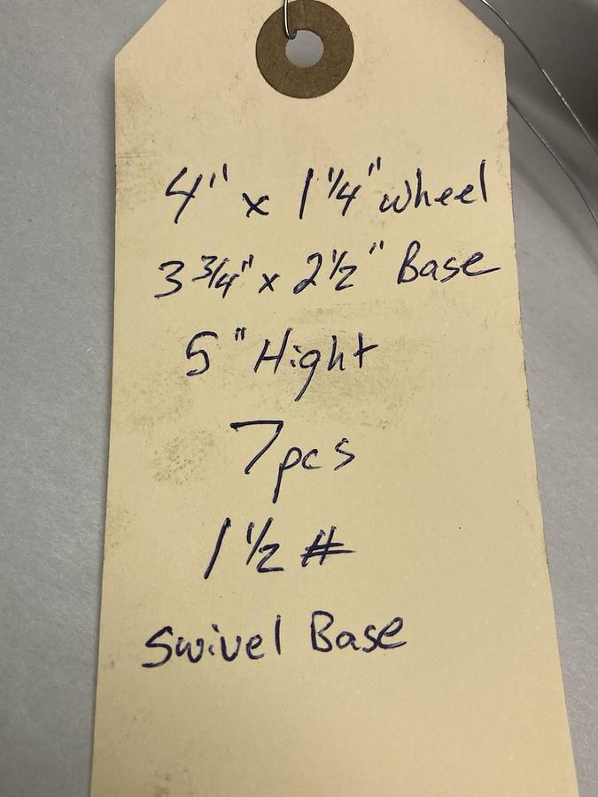 Unbranded,4x1-1/4,Caster Wheel w/ Swivel Base