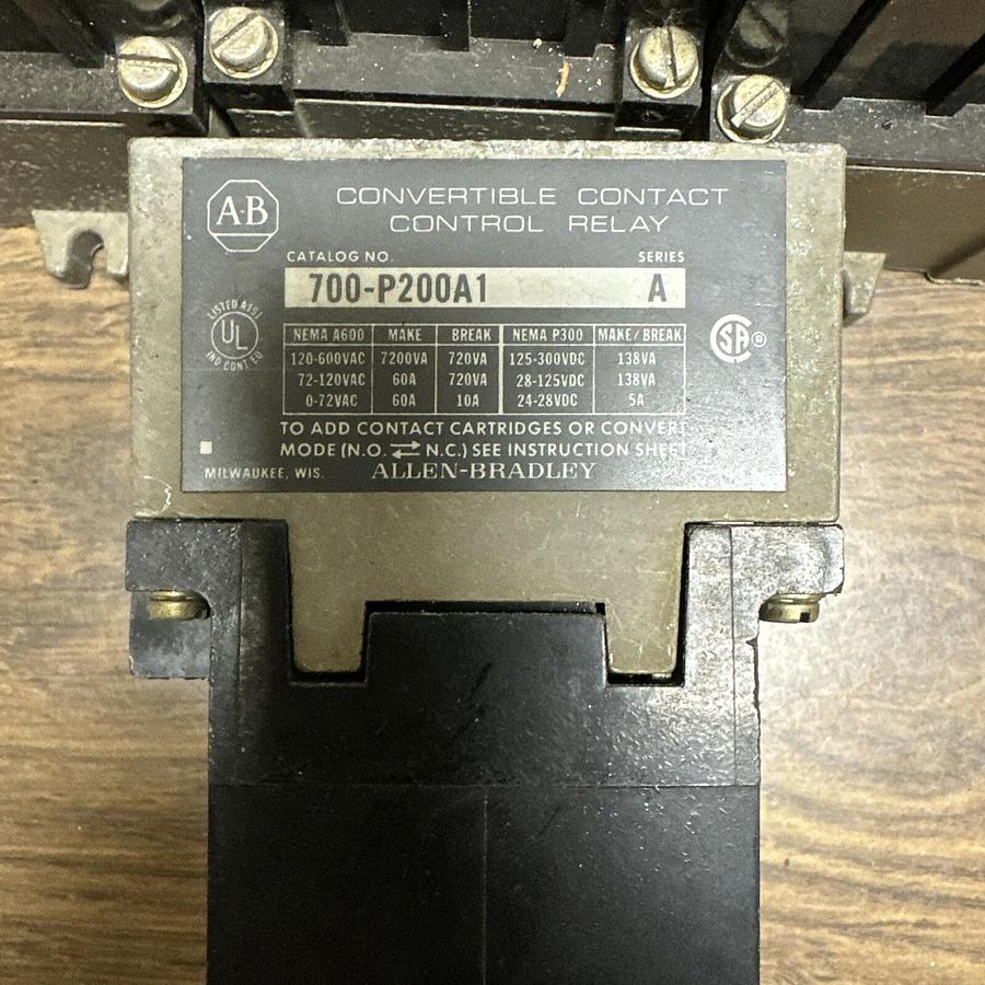 Used Allen Bradley,700-P200A1,Ser A LOT of 4
