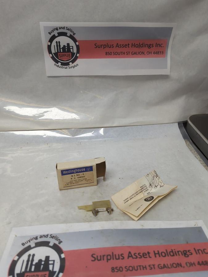WESTINGHOUSE,B3 NO-4,THERMAL OVERLOAD RELAY N.O. CONTACT NOS