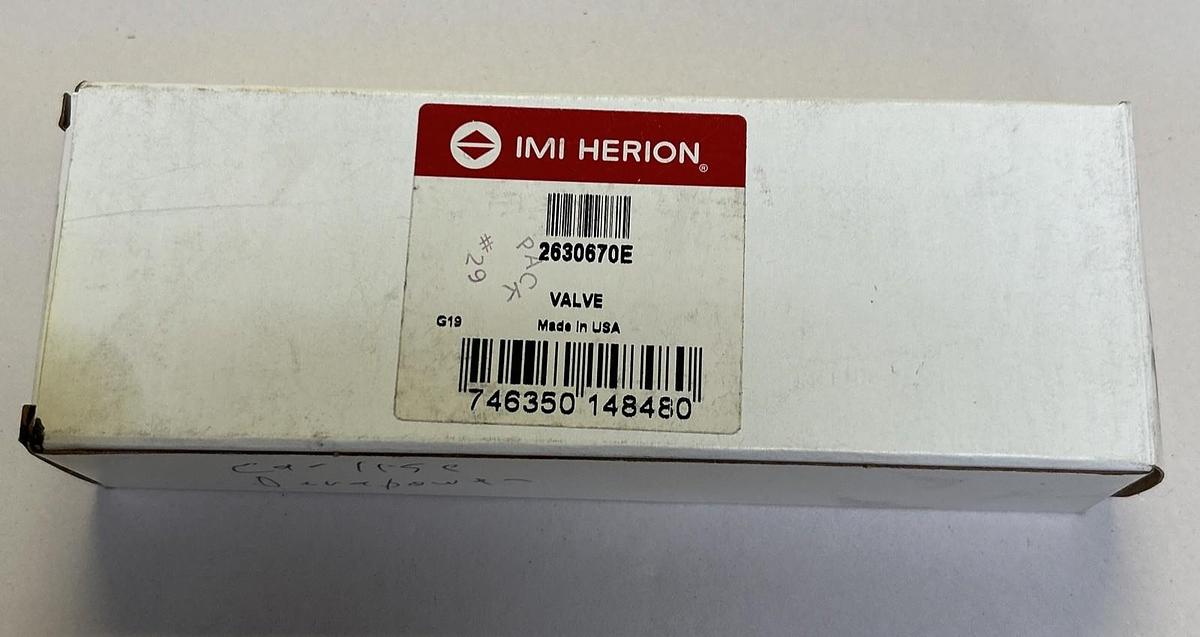 IMI HERION,2630670E,PNEUMATIC DIRECT SOLENOID VALVE NOS