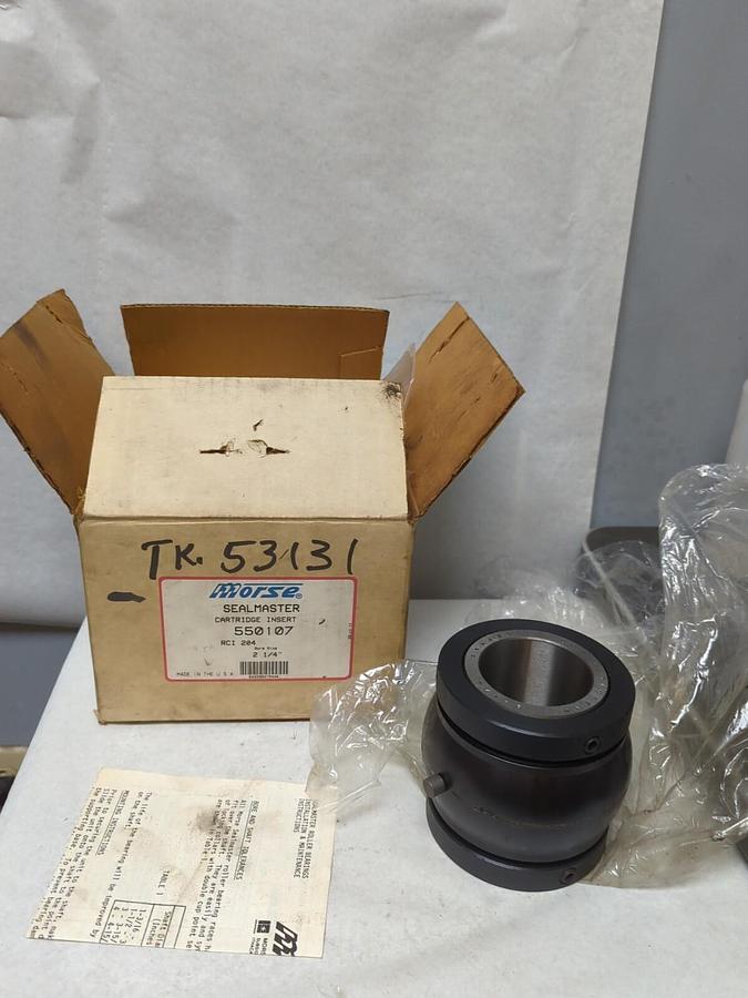 MORSE-SEALMASTER,550107,RCI 204 BEARING CARTRIDGE INSERT 2-1/4 INCH BORE NOS