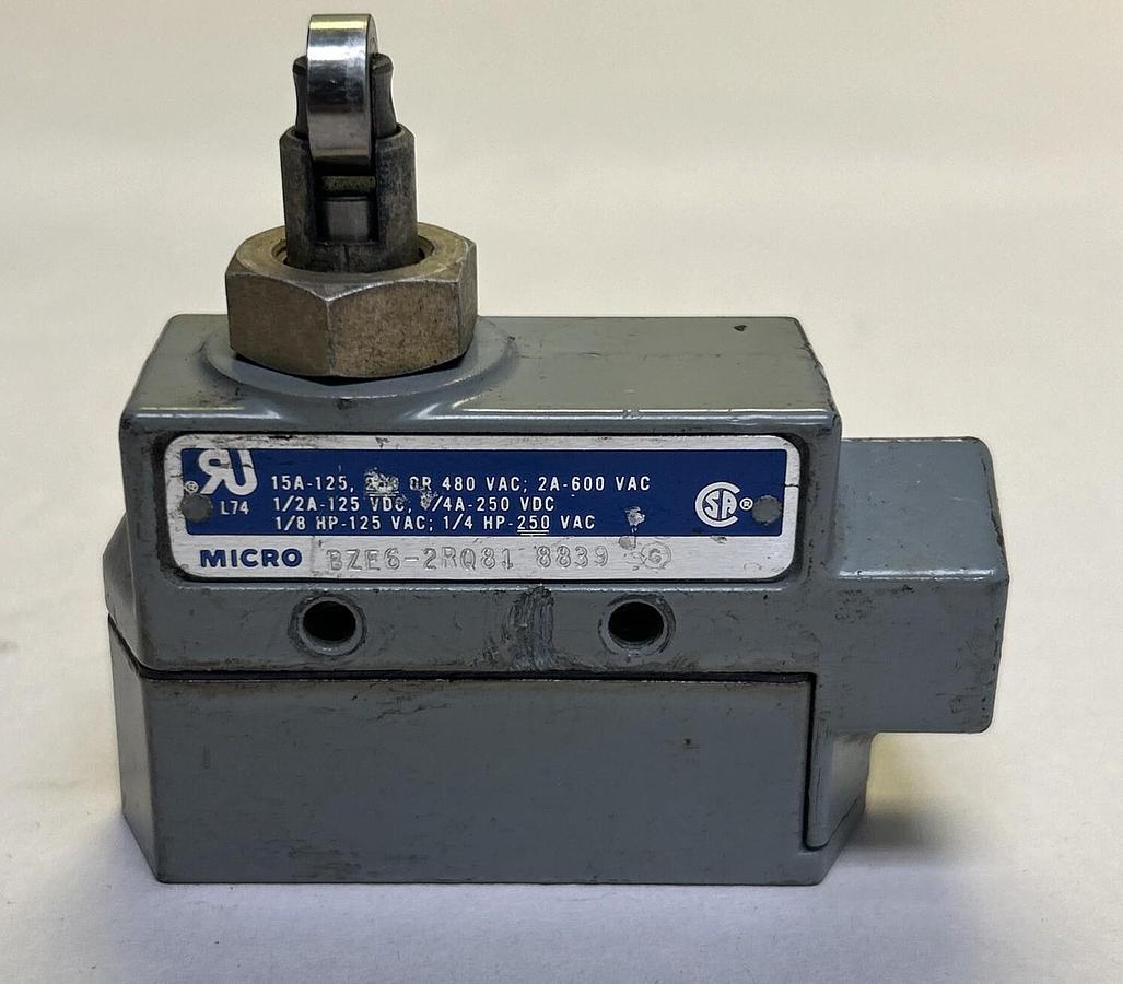 Used HONEYWELL MICRO SWITCH,BZE6-2RQ81,LIMIT SWITCH