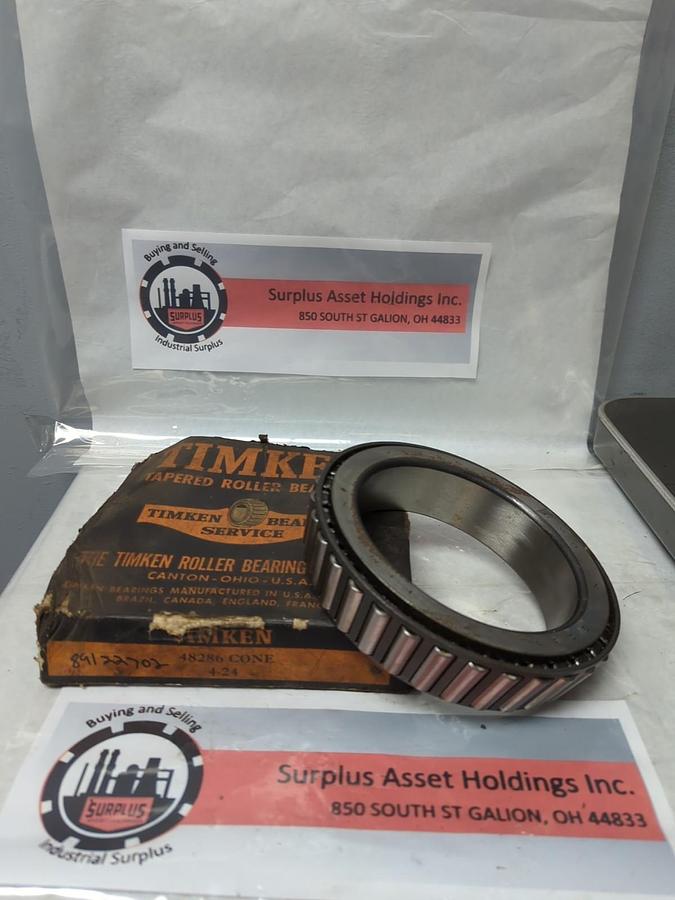 Used TIMKEN,48286,ROLLER BEARING CONE PRE-OWNED