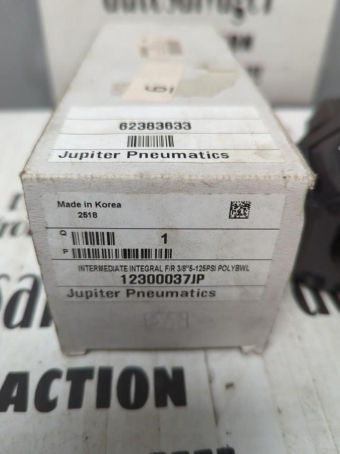 JUPITER PNEUMATICS,12300037JP,INTERMEDIAT REGULATOR 3/8 INCH 0-125 PSI NOS