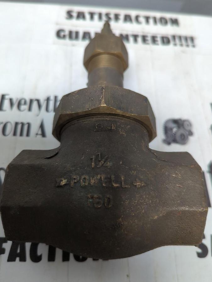 POWELL,150,GLOBE VALVE 1-1/4 INCH  MISSING HANDLE