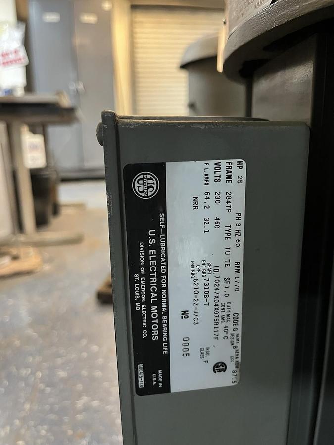 NIDEC U.S. Motors,7024,TYPE TU-TE MOTOR 25HP 1770RPM 3PH 284TP