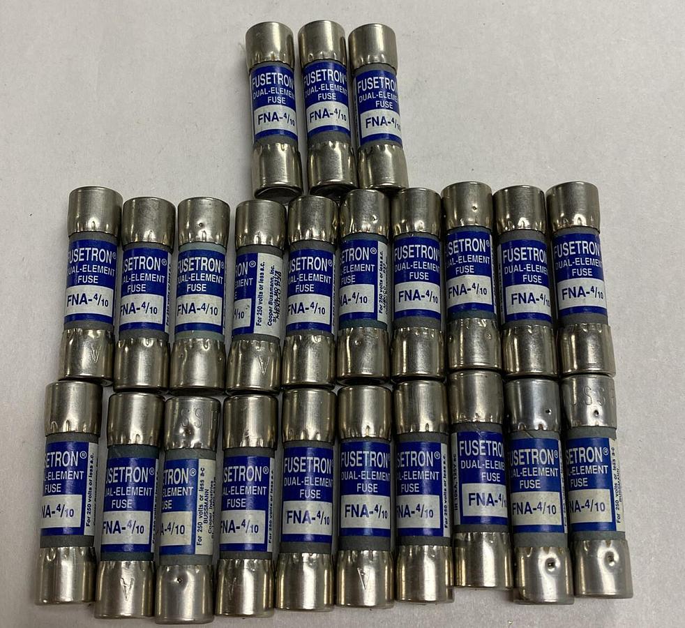 Cooper Bussmann,FNA-4/10,Fusetron Fuse Lot Of 23