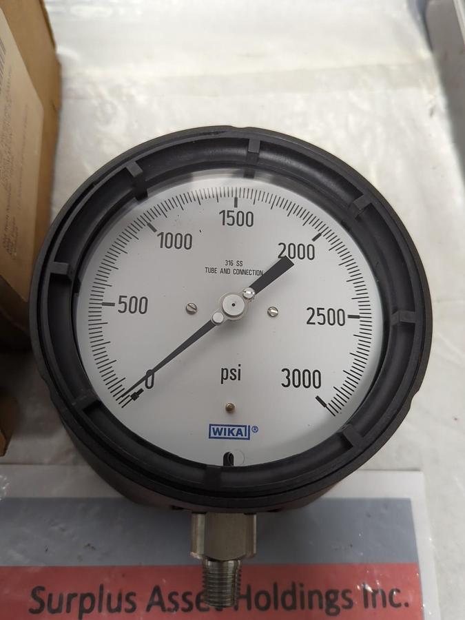 WIKA,232.34,GAUGE 4-1/2 IN FACE 1/4 IN NPT BOTTOM MOUNT NOS