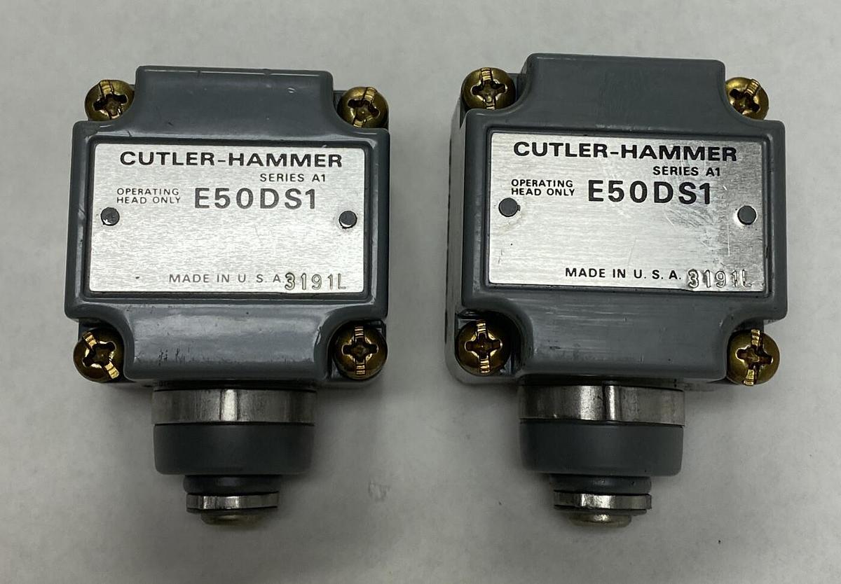 CUTLER HAMMER,E50DS1,LIMIT SWITCH HEAD LOT OF 2 NEW NO BOX