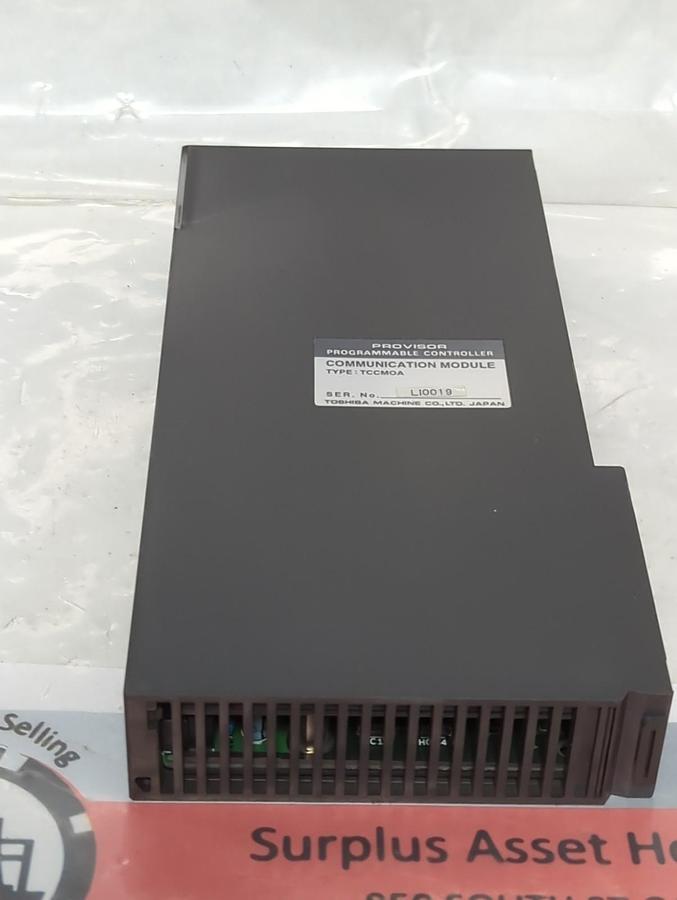 Used TOSHIBA,TCCMOA,COMMUNICATION MODULE PROVISOR PROGRAMMABLE CONTROLLER PRE-OWNED
