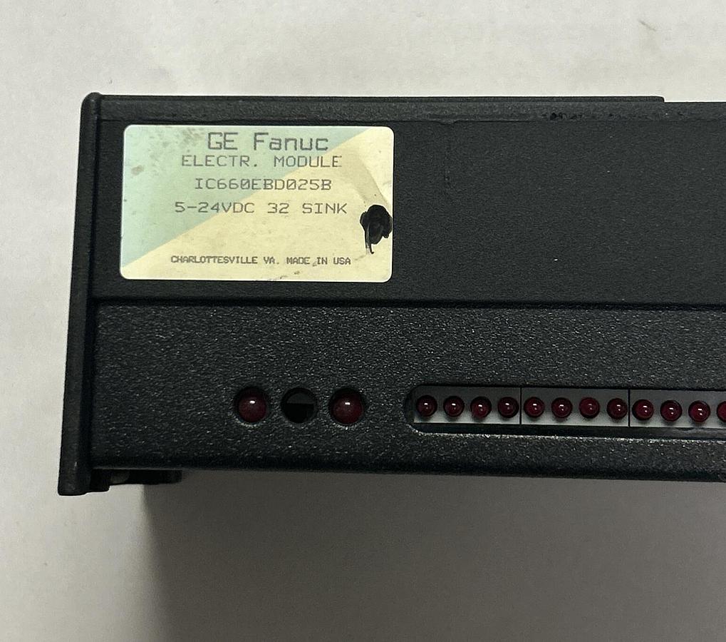 Used GE FANUC,IC660EBD025B,GENIUS BLOCK SINK I/O MODULE