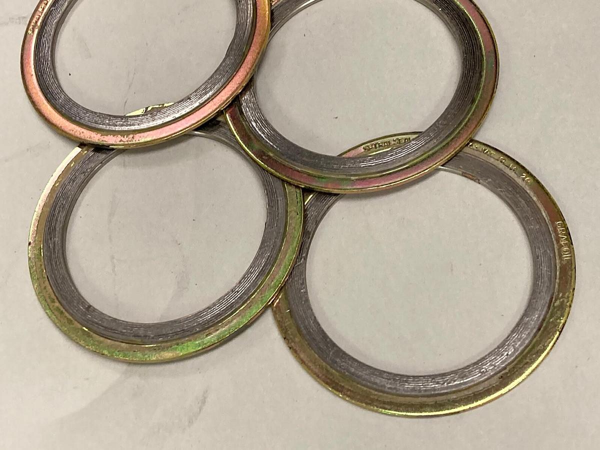 Used Grafoil,B16.20,Flex Seal Spiral Wound 4 Inches 3-150 ASME Lot of 4