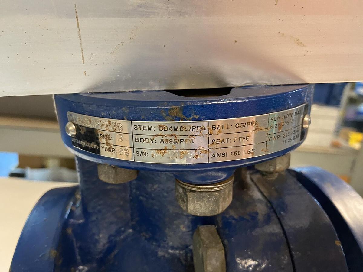 Sureseal,VR3C2YAA2NGA,Size 3 INCH Actuator Ball Valve 250CWP with Asco