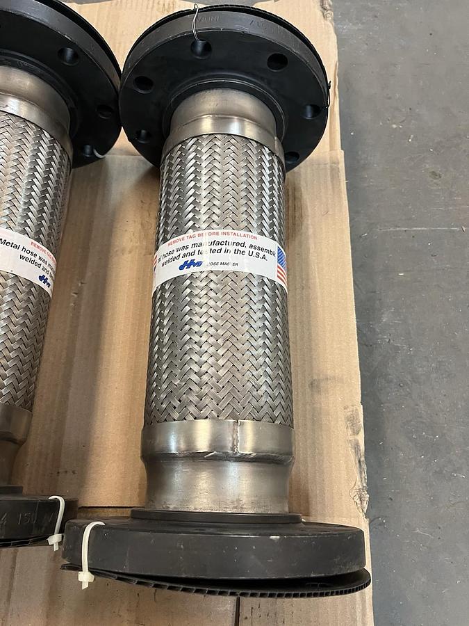 HM HOSE MASTER,4"X18",FLEXIBLE METAL HOSE WITH FLANGES