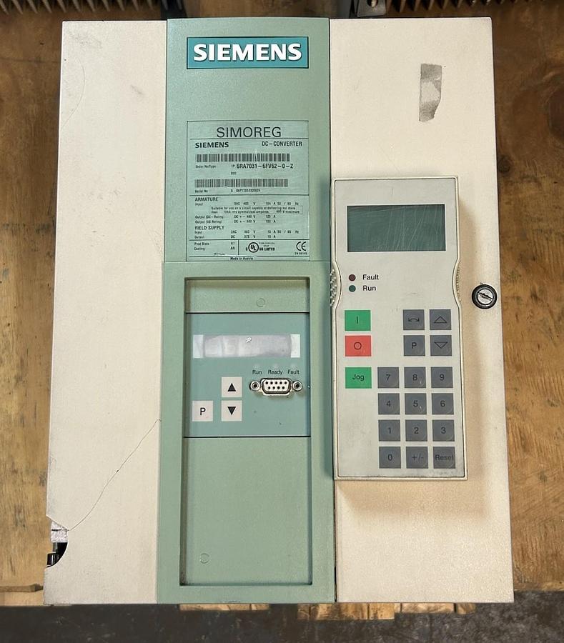Used SIEMENS,6RA7031-6FV62-0-Z,SIMOREG DC-MASTER DRIVE 480V BROKEN COVER