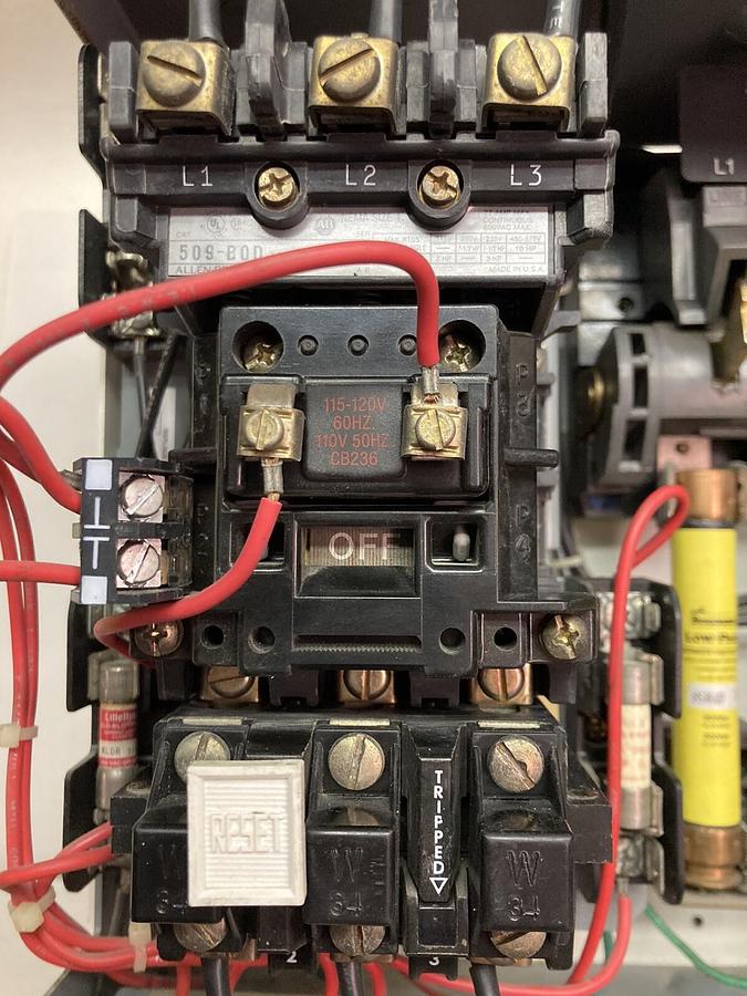 Used Allen-Bradley,2100 2112B,Size 1 MCC 12 INCH Starter Bucket