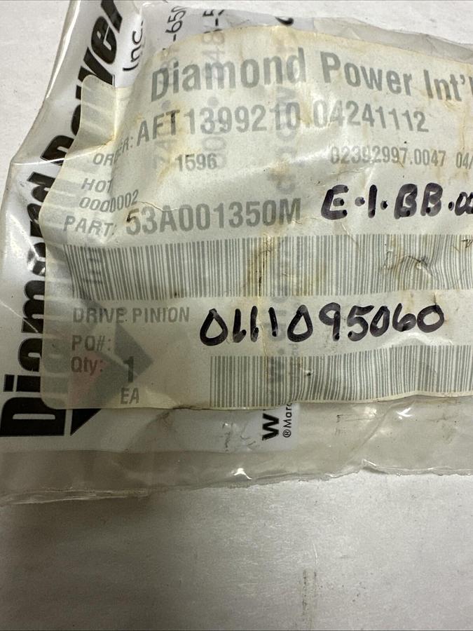 Used Diamond Power,53A001350M,Drive Pinion QTY 1