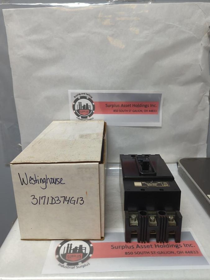 Used WESTINGHOUSE,F3015,CIRCUIT BREAKER 15 AMP 3-POLE PRE-OWNED