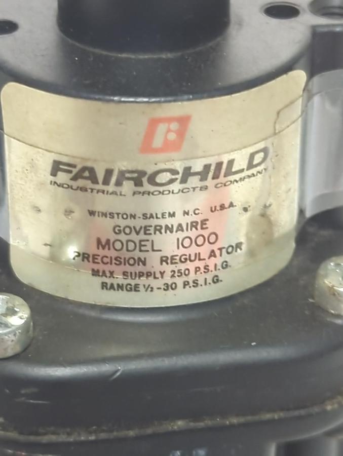 Used FAIRCHILD,MODEL 1000,GOVERAIRE PRECISION PRESURE REGULATOR PRE-OWNED