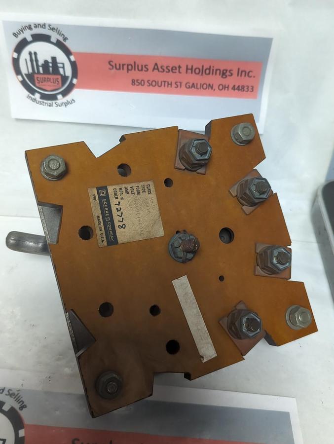 Used SQUARE D,9830-R201B,SERIES-PARALLEL SWITCH 600DC 600AC PRE-OWNED