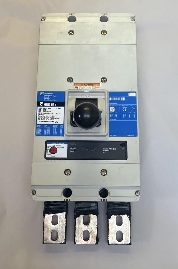 Used CUTLER-HAMMER,HND312T33W,CIRCUIT BREAKER 1200A 600V 3P
