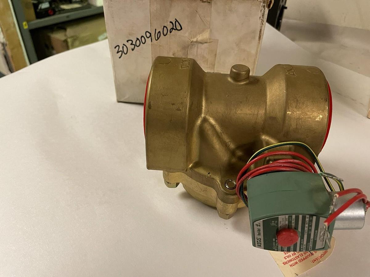 Asco,8221G15HW,2-Way Solenoid Valve 2-1/2 INCH  Normally Closed 5-150psi 120V