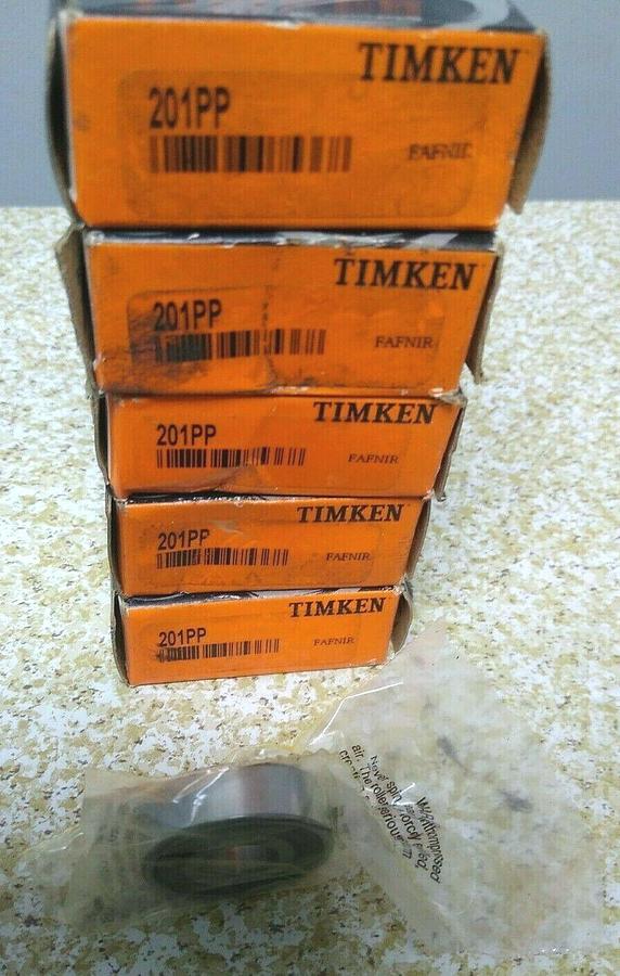 Used Timken,201PP,Radial Ball Bearing Lot of 5 NOS