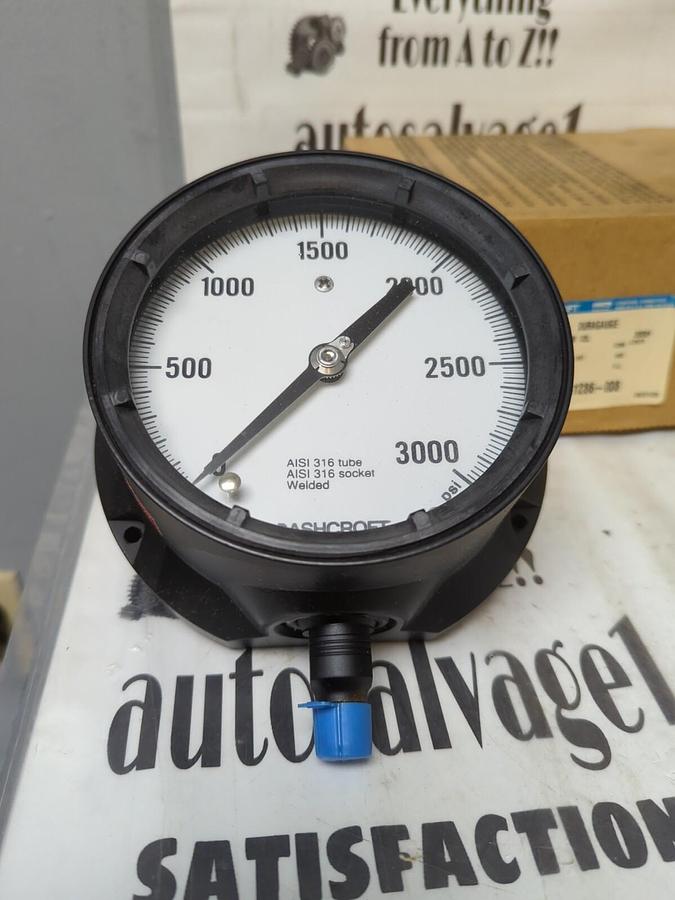 ASHCROFT,45 1379SS 02L,4-1/2 INCH DURAGAUGE 316 TUBE/SKT
