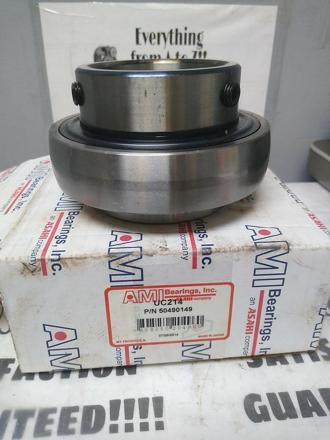 ASAHI,UC-214,BALL INSERT BEARING 4.9213 INCH NOS