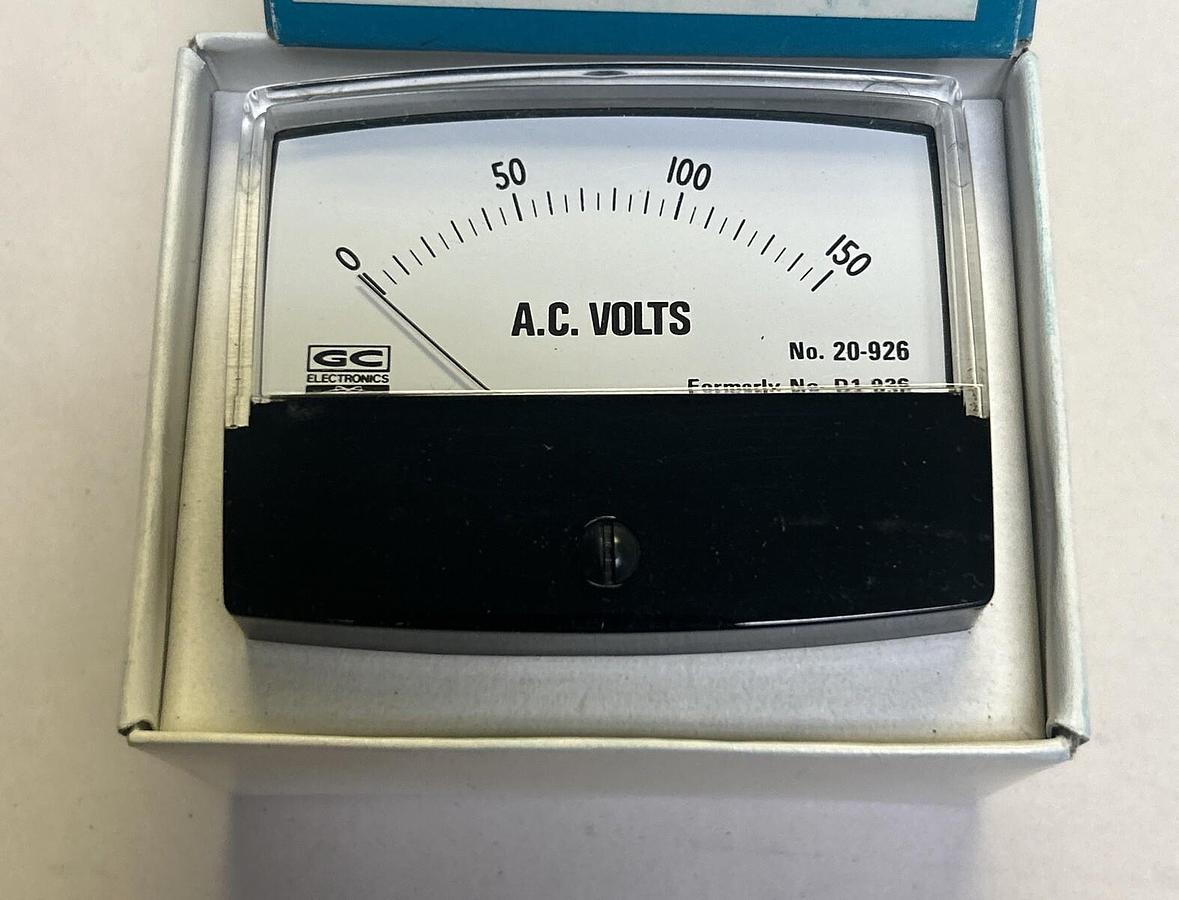 GC ELECTRONICS,20-926,PRECISION PANEL METER 0-150 AC VOLTS NOS